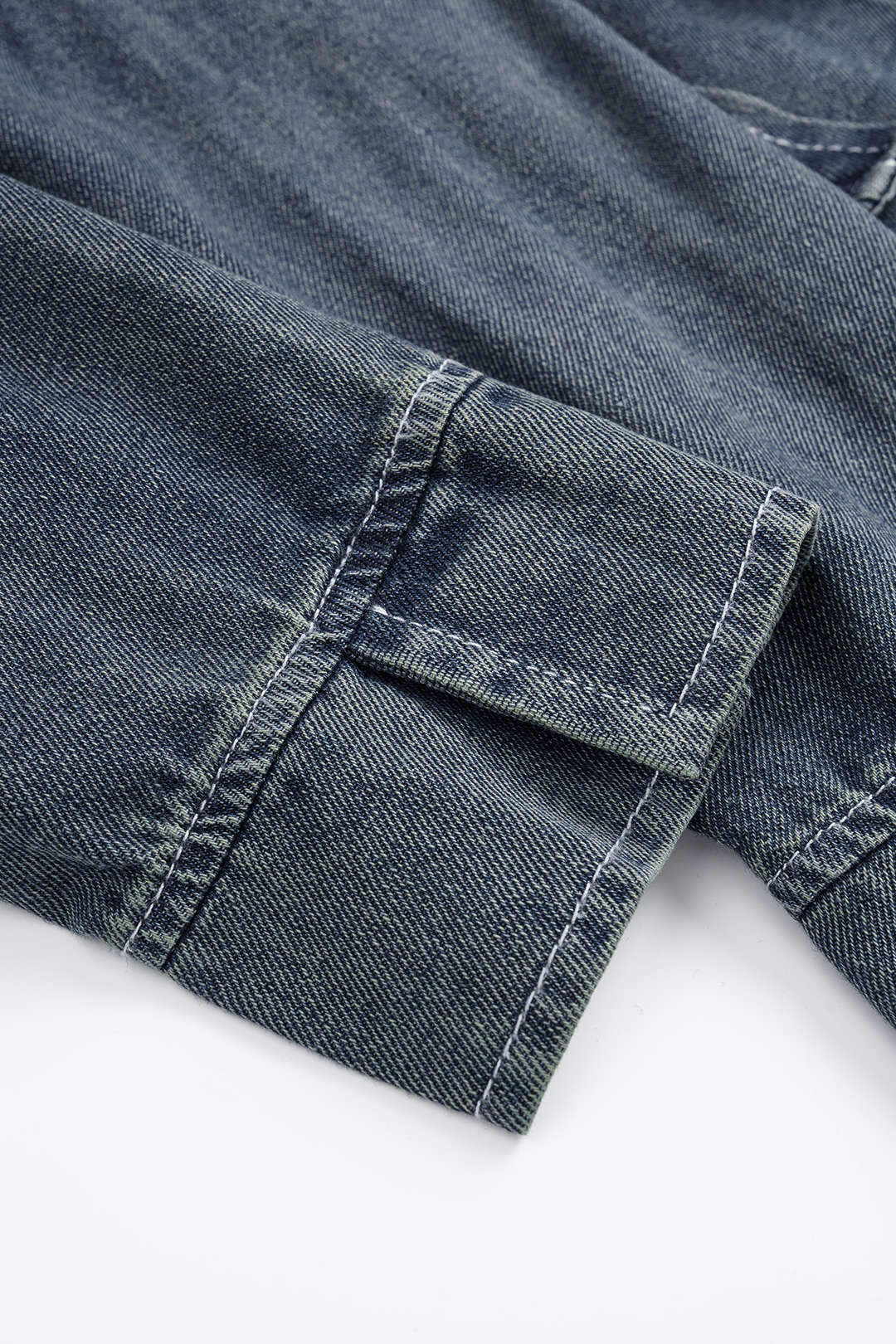 Denim Button Pocket Long Sleeve Shirt - Image 6