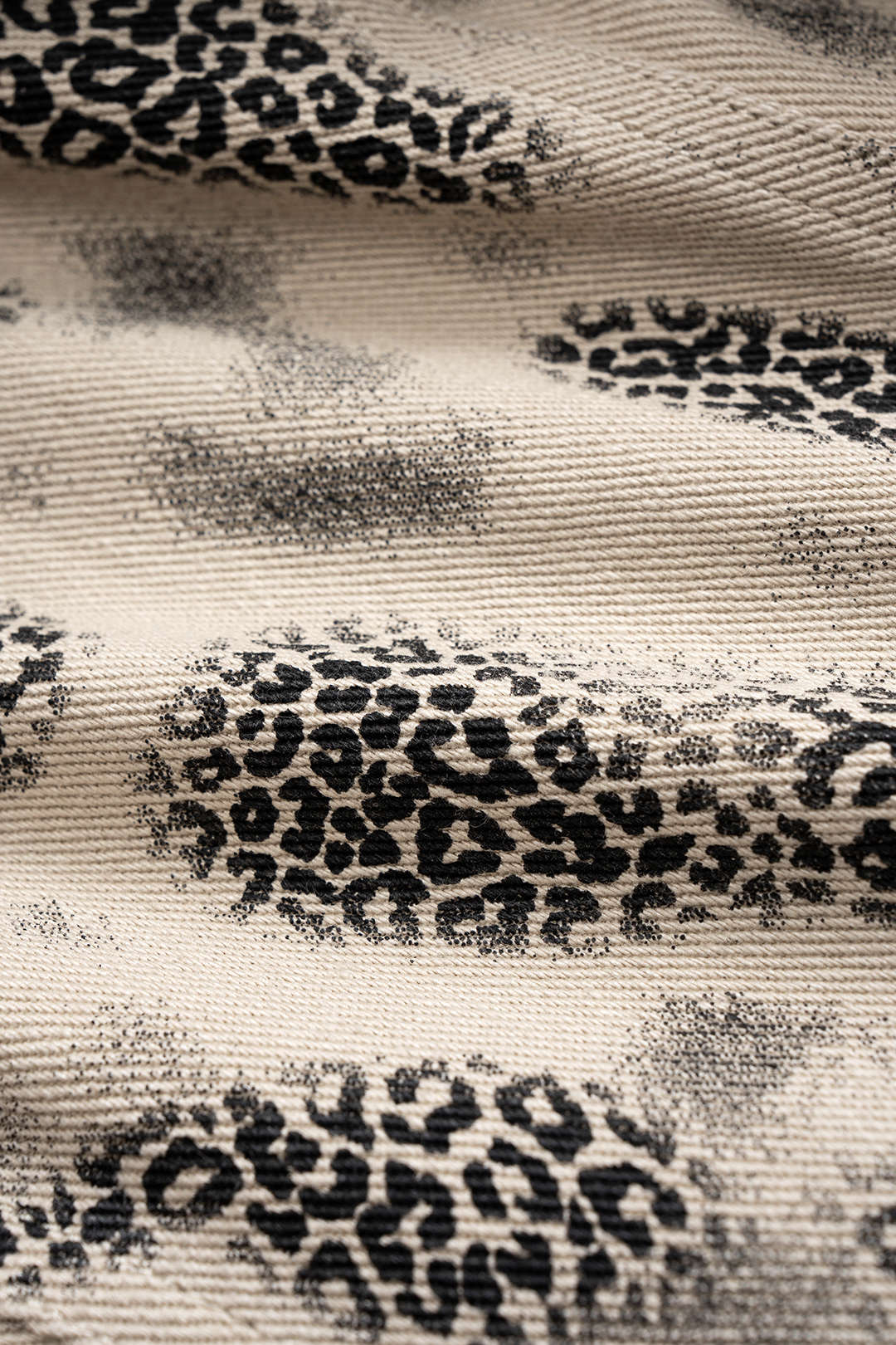 Leopard Print Denim Zipper Strapless Tube Top - Image 3