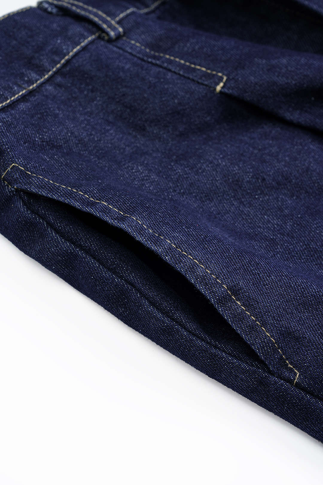 Denim Plaid Print Straight Leg Jeans - Image 3