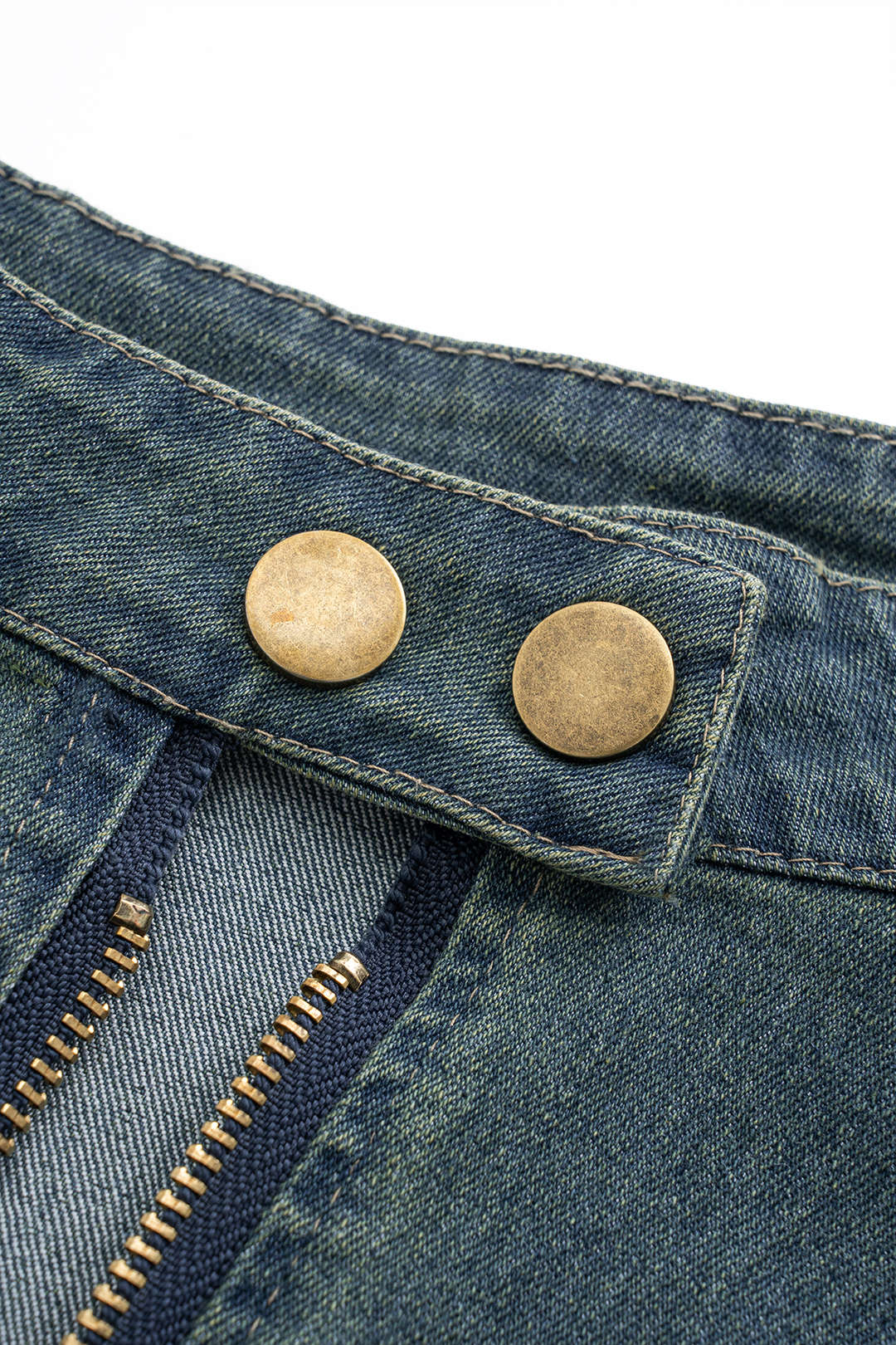 Denim Zipper Tank Sleeveless Dress - Image 3