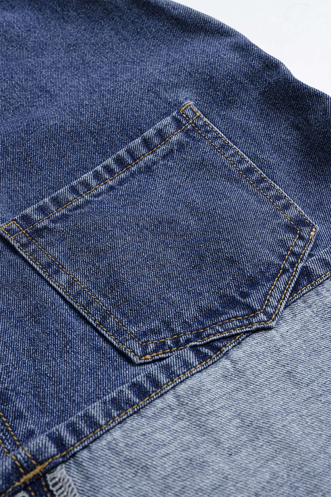 Denim Backless Washed Zipper Halter Mini Dress - Image 4