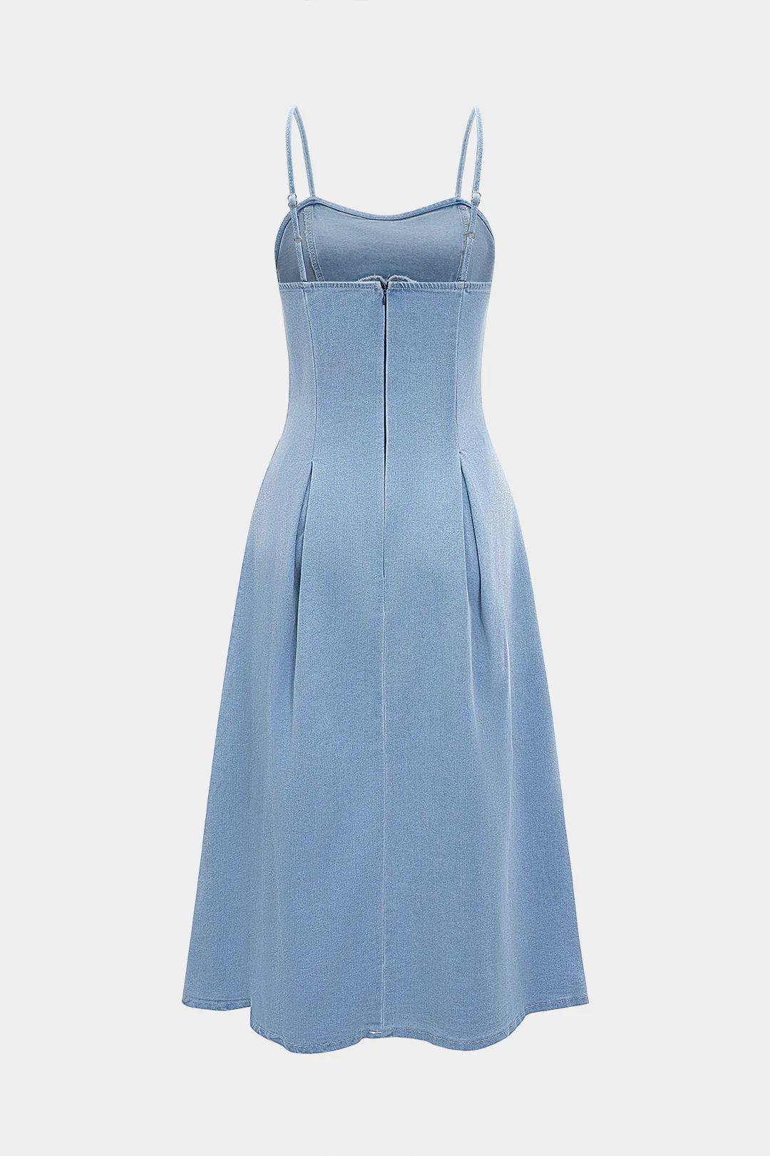 Denim Sleeveless Maxi Dress - Image 2