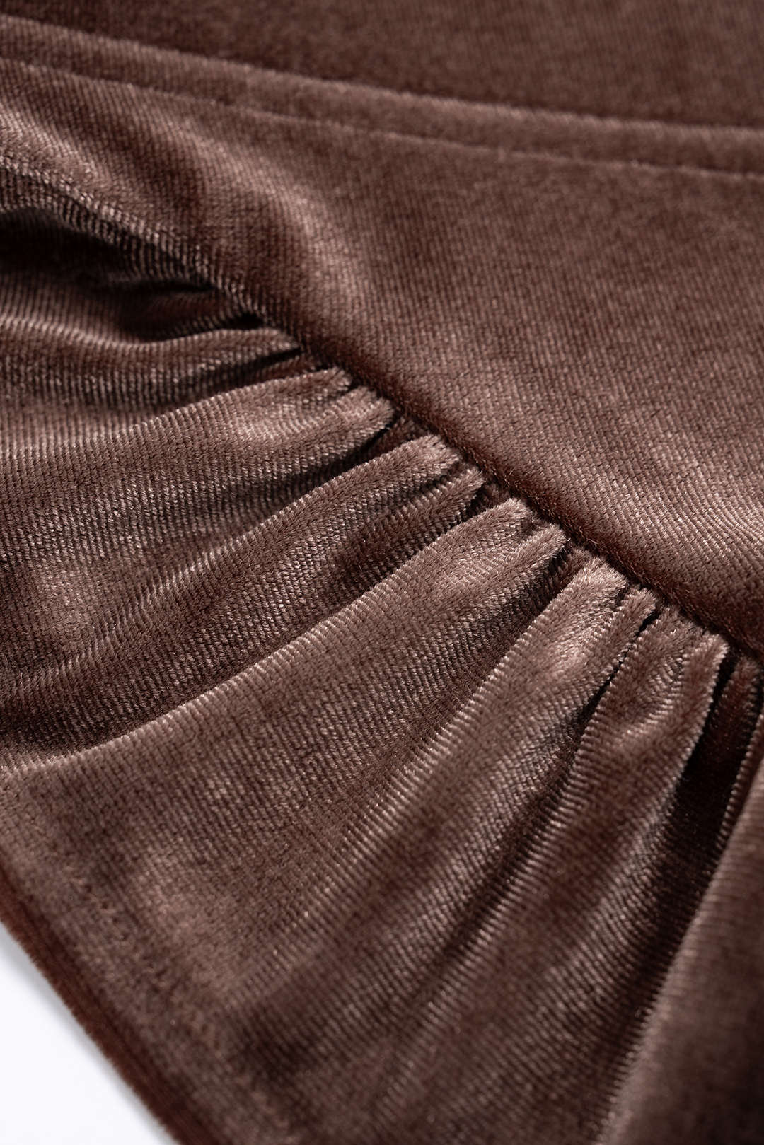 Velvet Ruffle Hem Underwire Slip Cami Top - Image 5