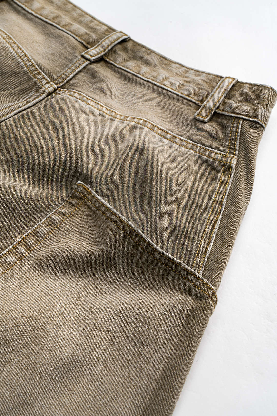 Denim Washed Wide Leg Barrel Jeans - Image 11