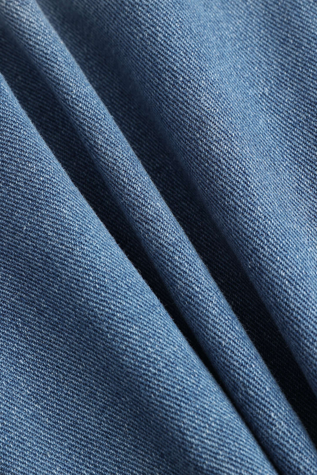 Denim Button High Waist Straight Leg Jeans - Image 4