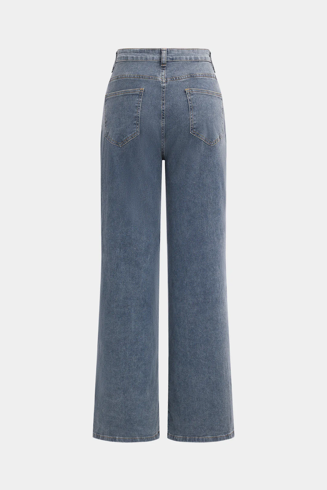Denim Cut Out Straight Leg Jeans - Image 2