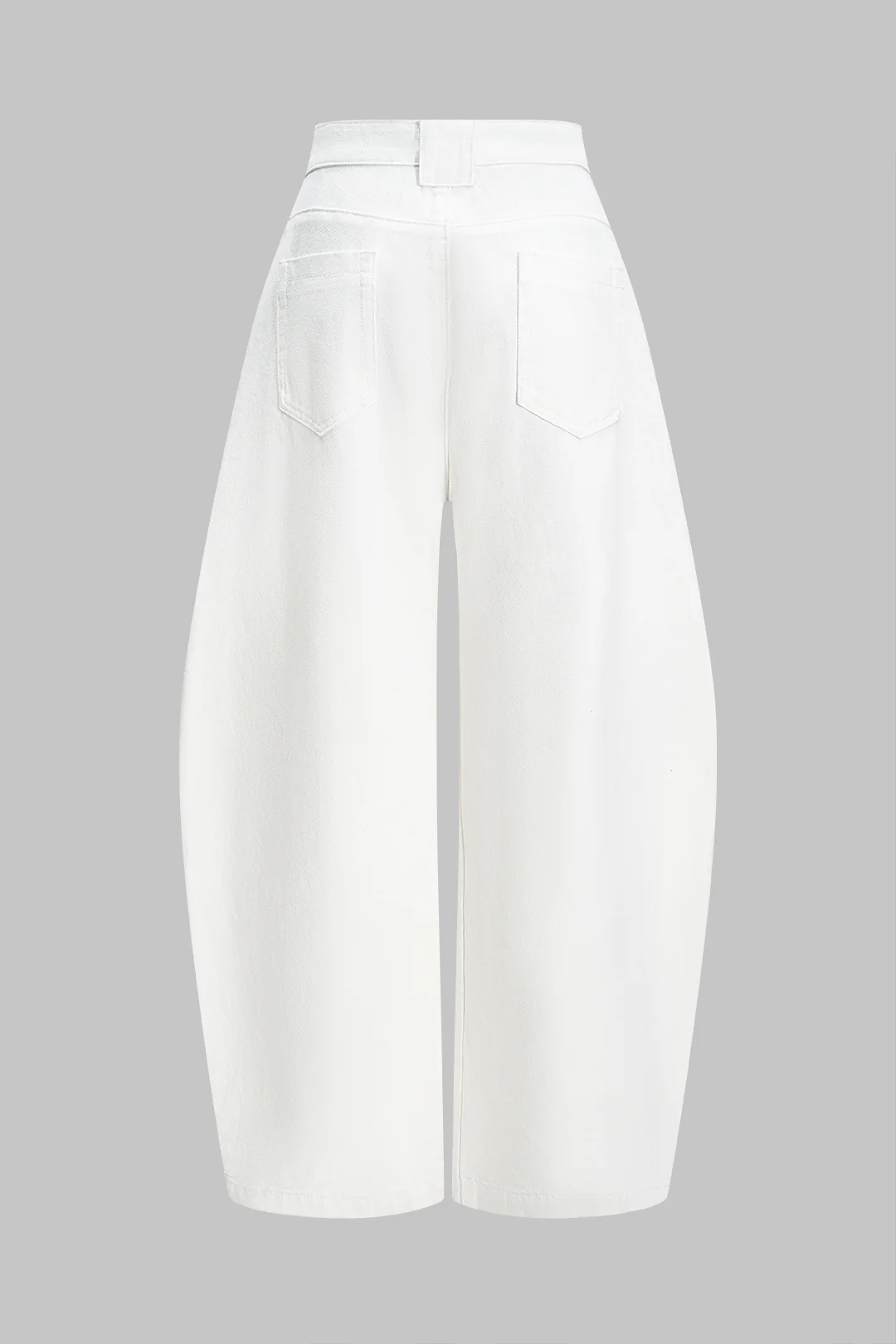 Denim Wide Leg Barrel Jeans - Image 14