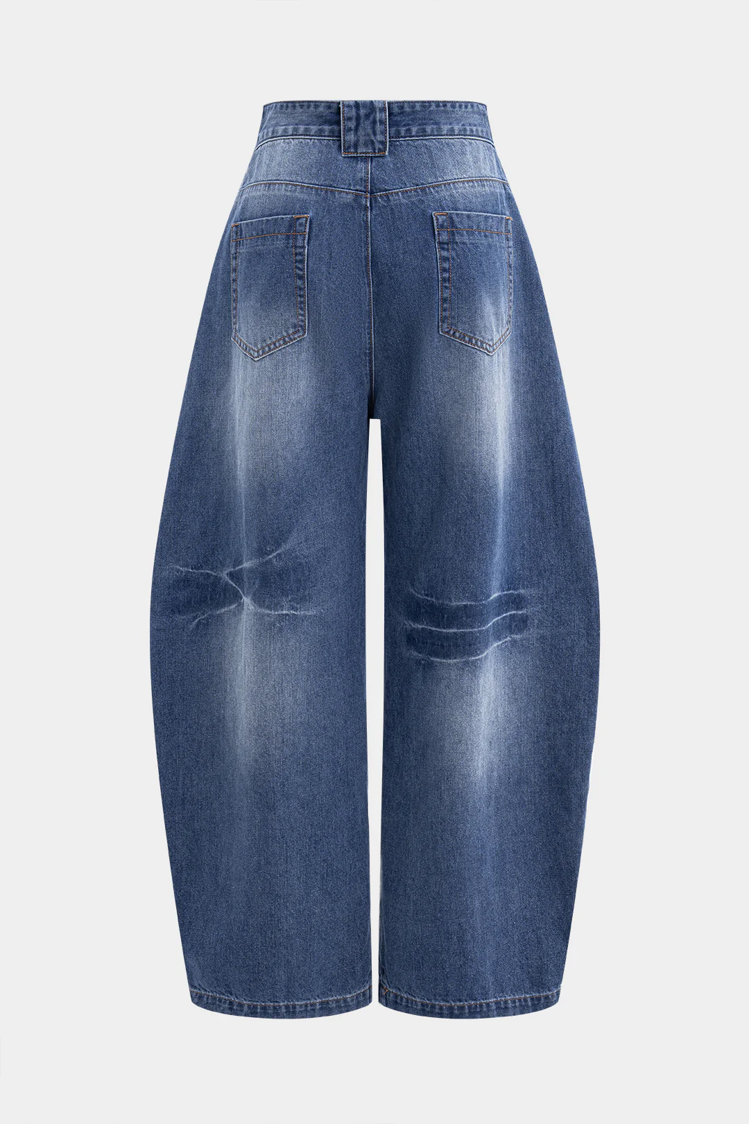 Denim Wide Leg Barrel Jeans - Image 2