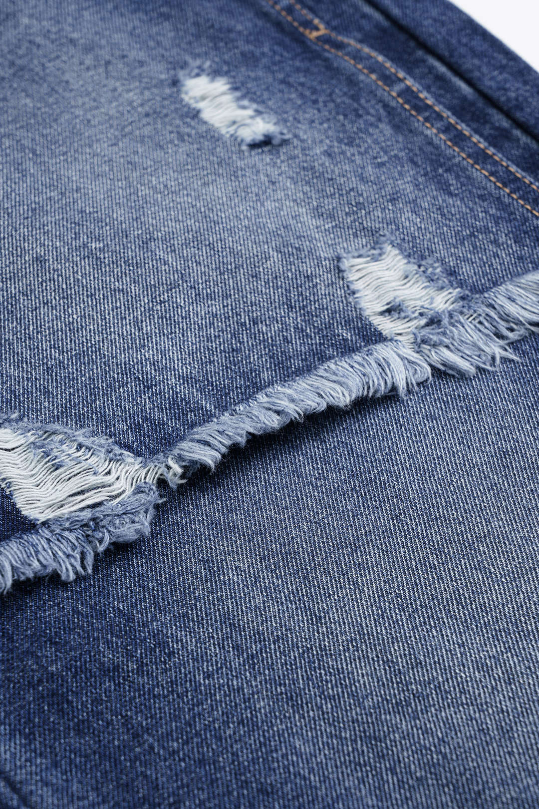 Denim Patchwork Straight Leg Jeans - Image 12
