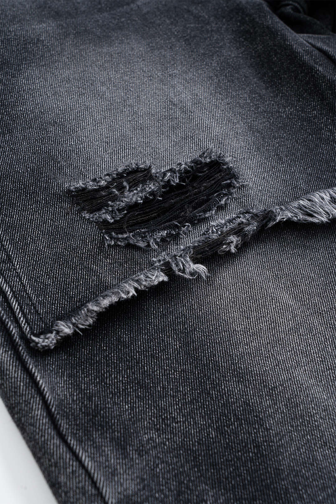Denim Patchwork Straight Leg Jeans - Image 8