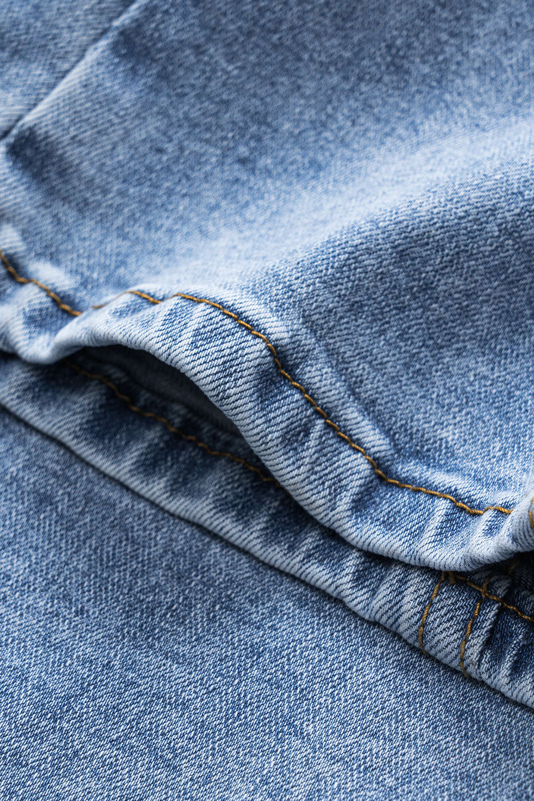 Denim Buton Pocket Wide Leg Barrel Jeans - Image 5