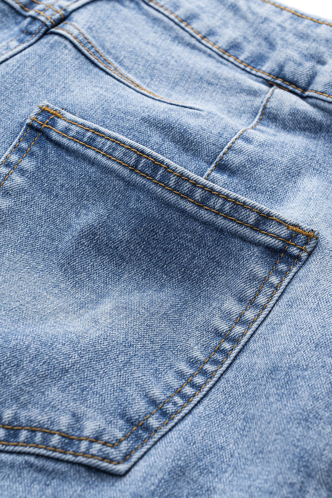 Denim Buton Pocket Wide Leg Barrel Jeans - Image 6