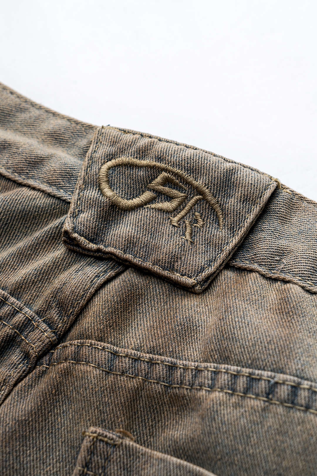 Dirty Denim Wide Leg Barrel Jeans - Image 4