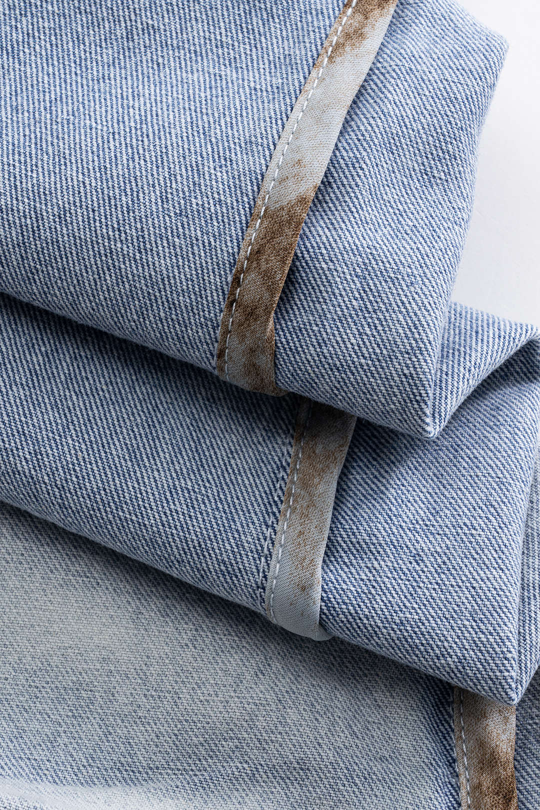 Denim Ruched Pocket Wide Leg Barrel Jeans - Image 5