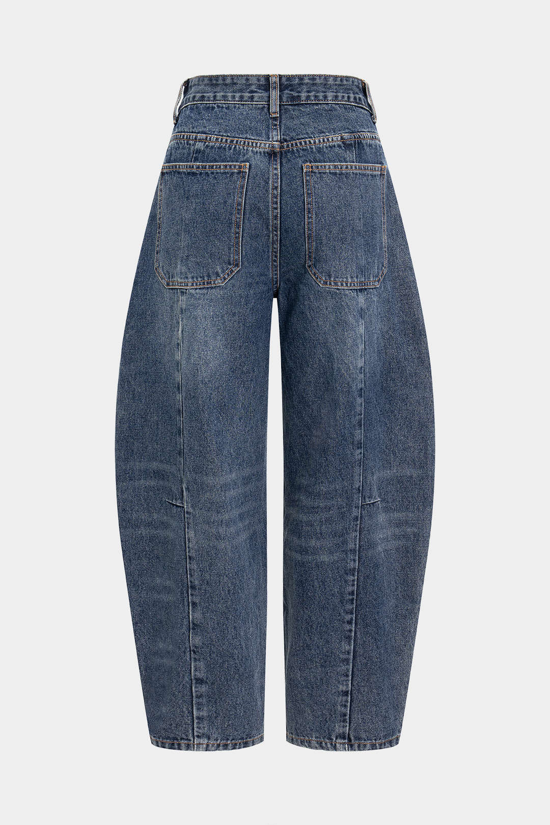 Denim Patchwork Barrel Jeans - Image 2
