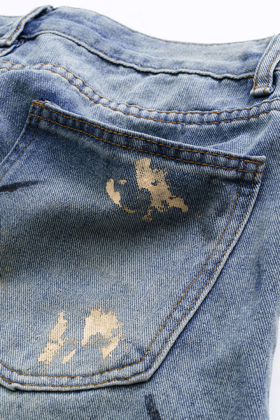 Denim Washed Dirty Wide Leg Barrel Jeans - Image 5