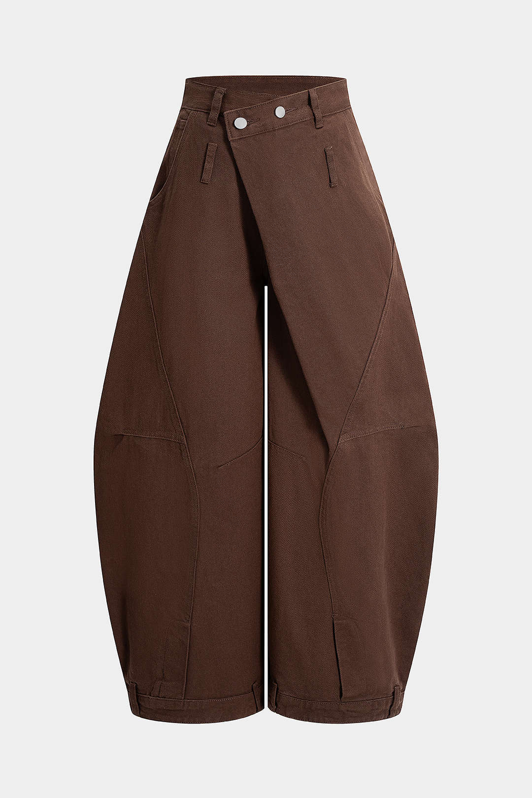 Denim Washed High Waist Barrel Jeans - Image 11
