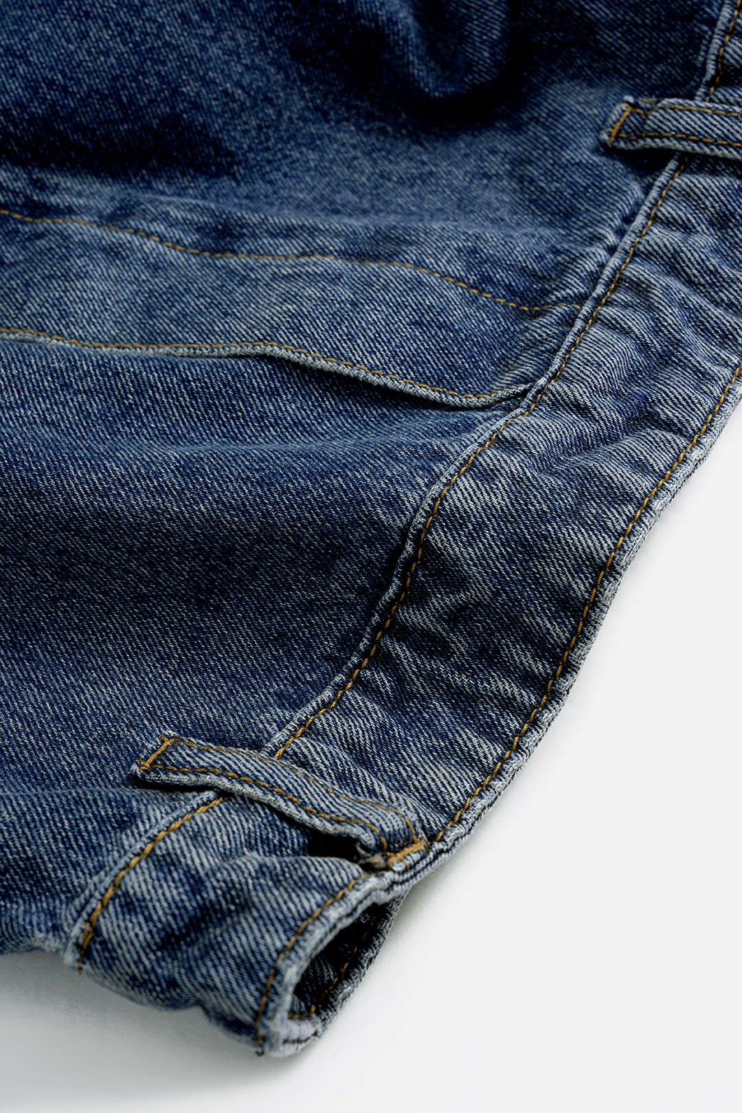 Denim Washed High Waist Barrel Jeans - Image 3