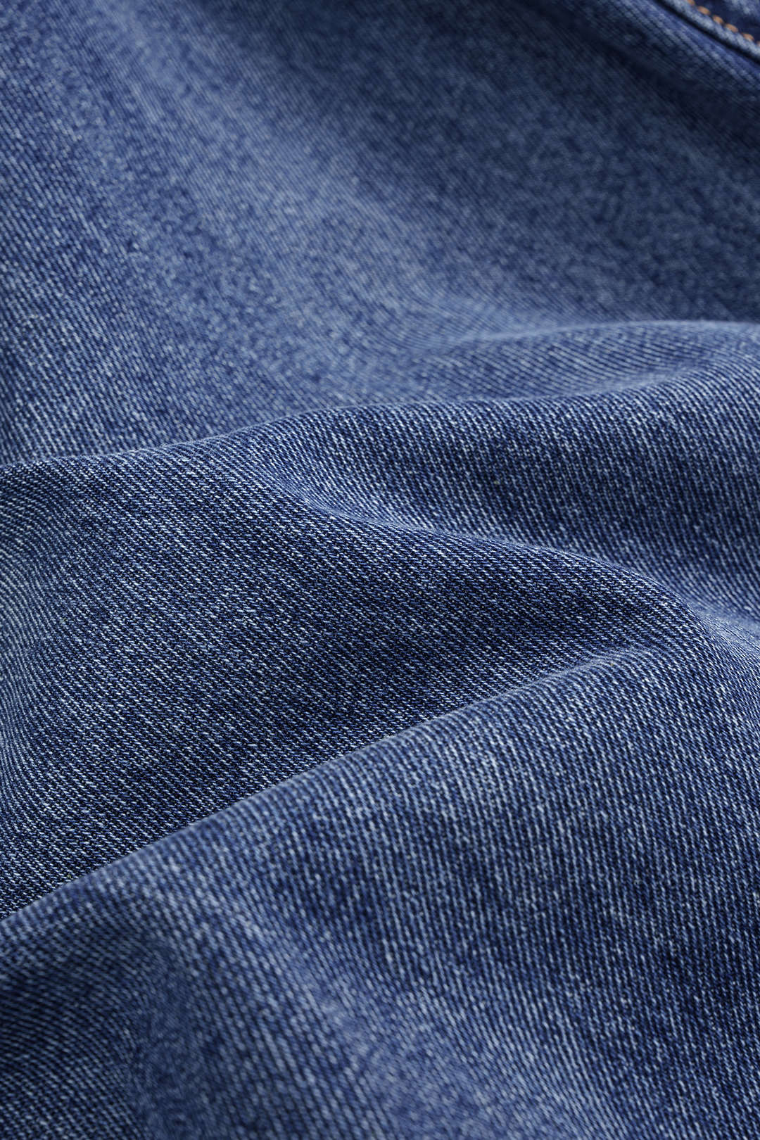 Denim Asymmetric Button Jeans - Image 4