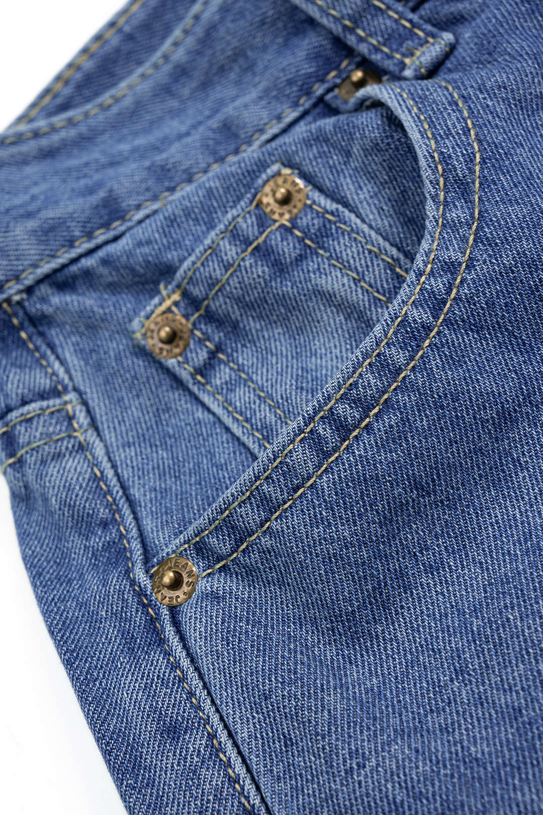 Denim Contrast Wide Leg Jeans - Image 3