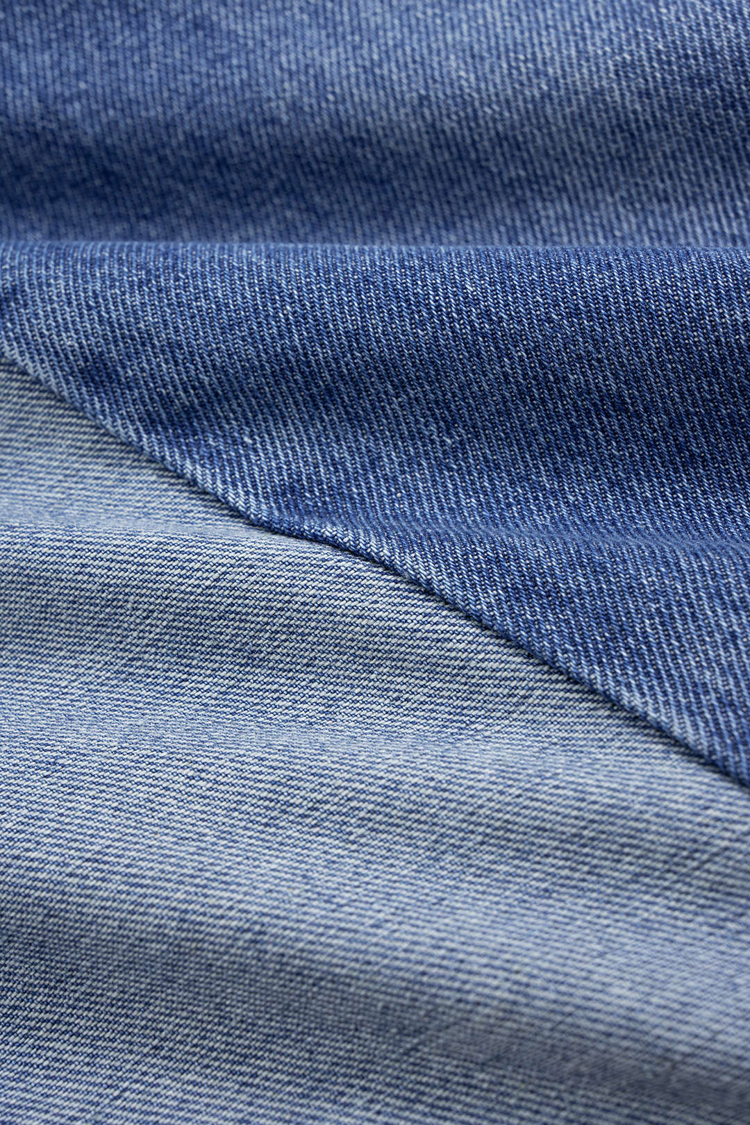 Denim Contrast Wide Leg Jeans - Image 4