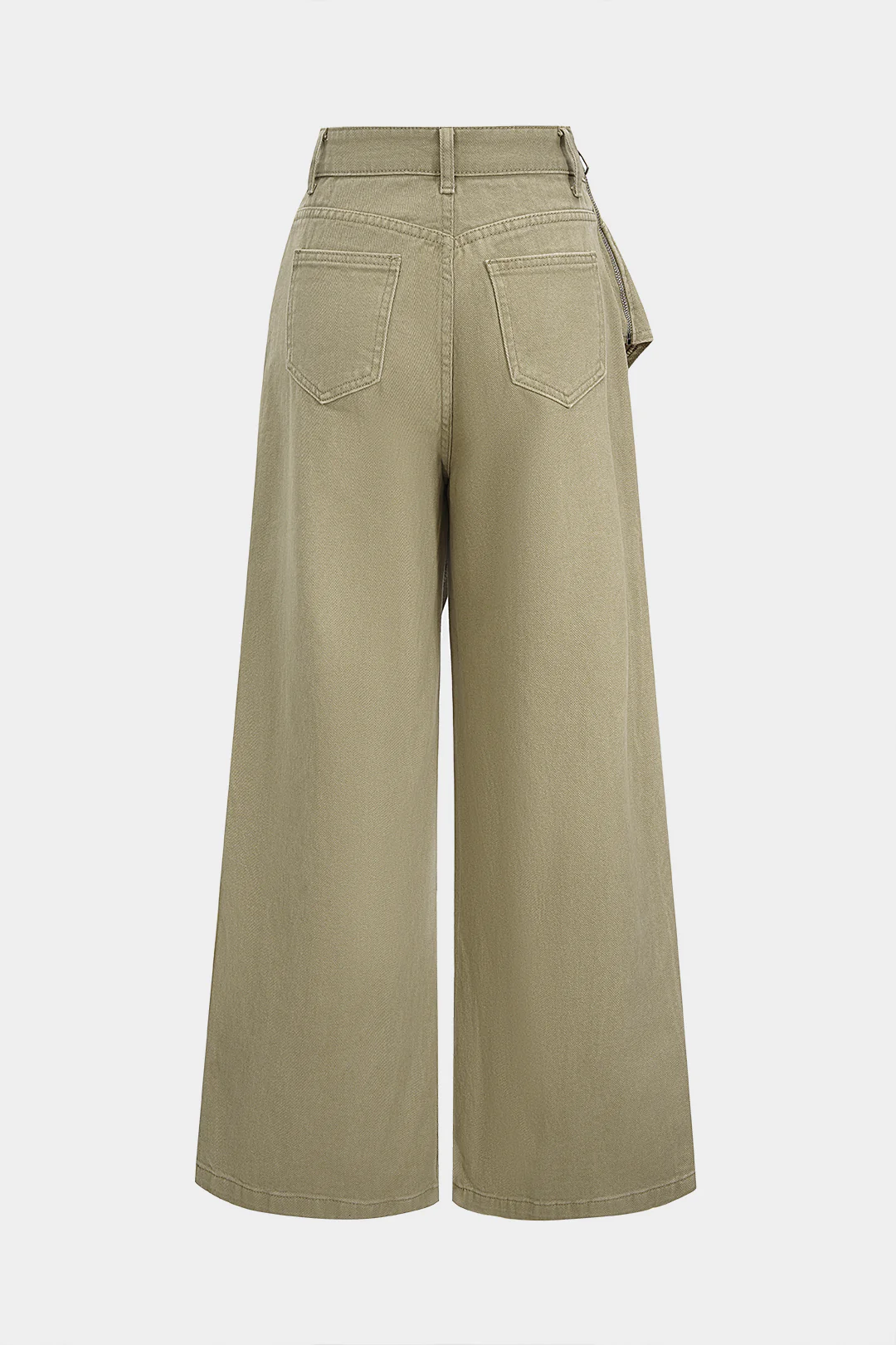 Denim Asymmetrical Jeans - Image 2