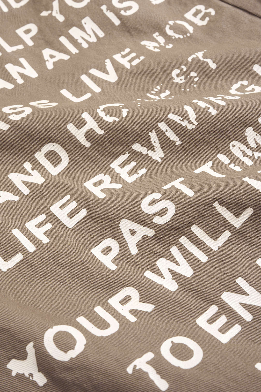 Letter Print Straight Leg Barrel Jeans - Image 3