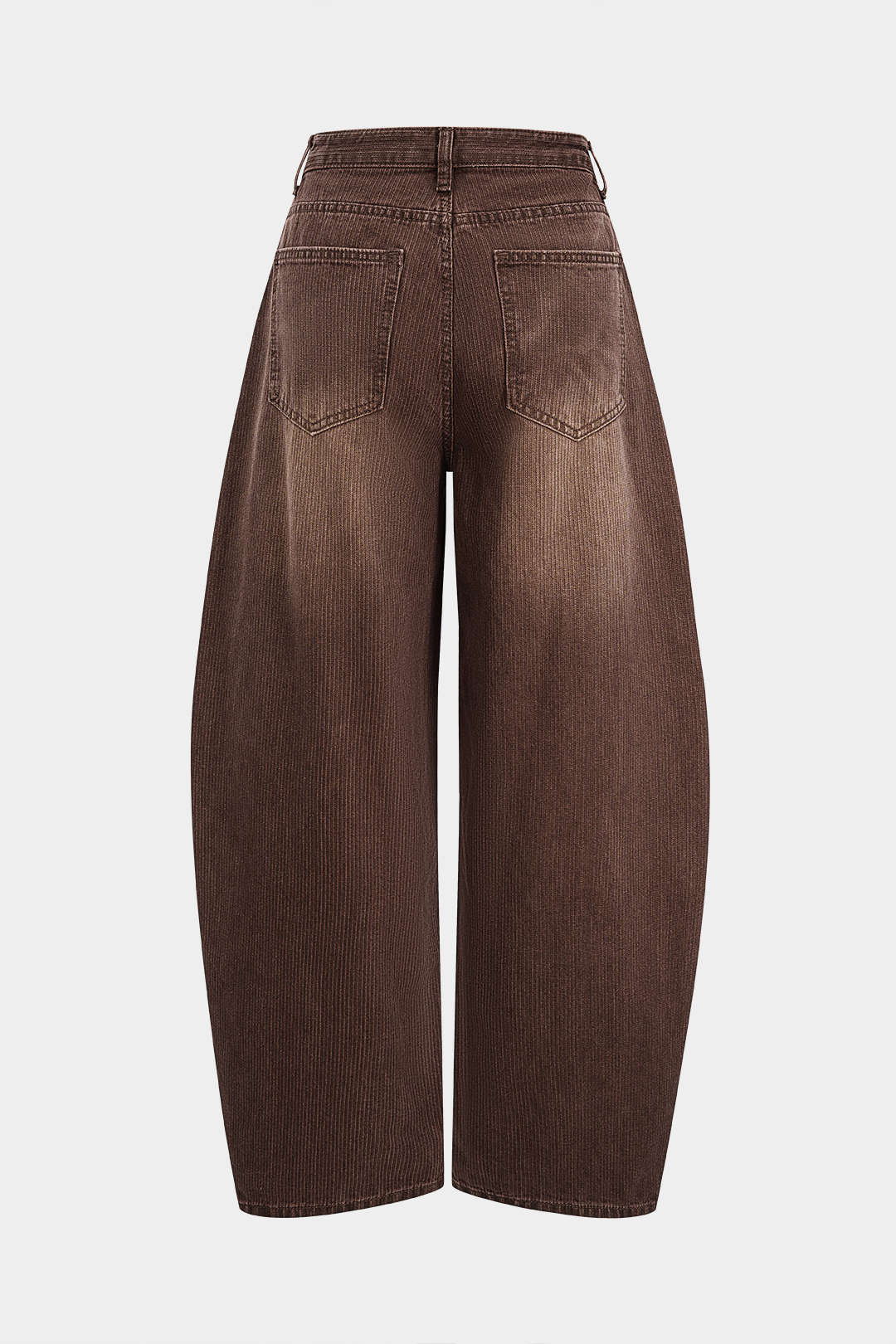 Denim Zipper Barrel Jeans - Image 2