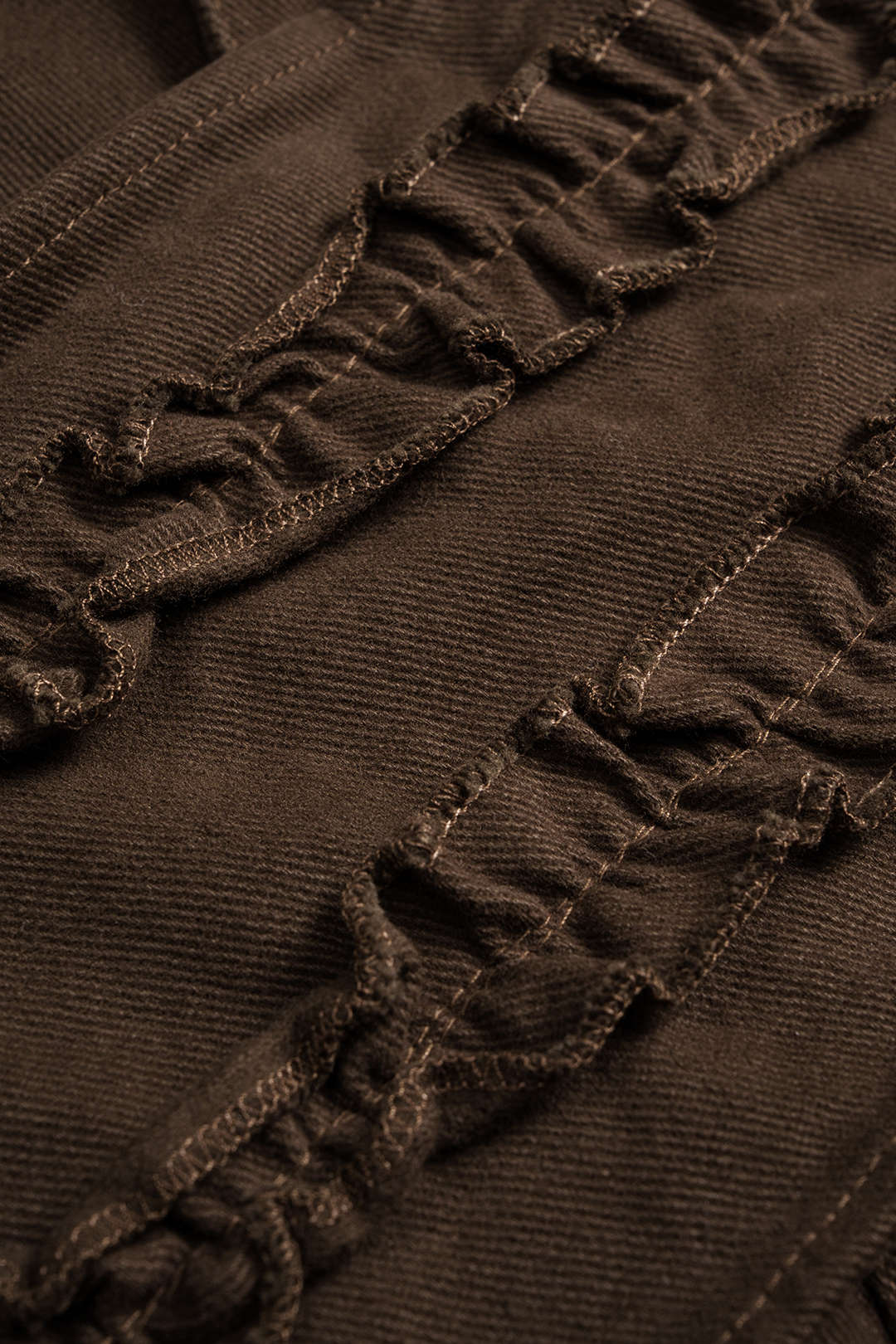 Denim Scallop Edge Straight Leg Jeans - Image 3