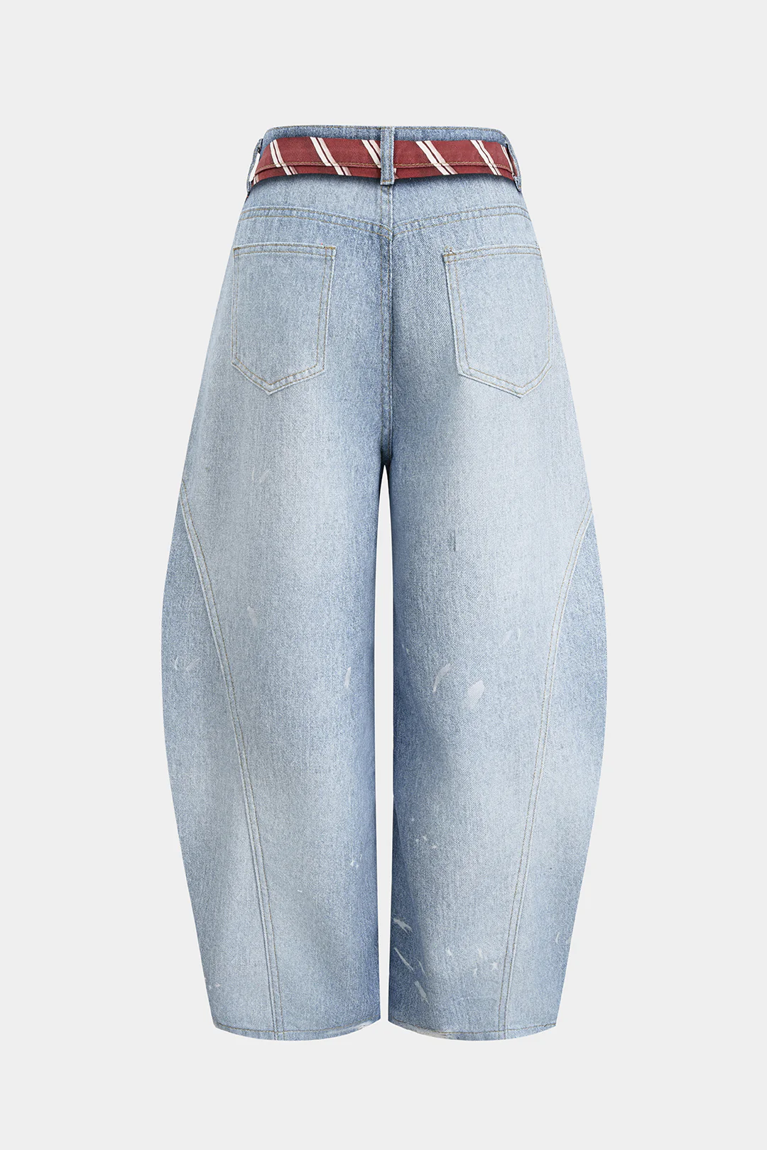 Denim Illusion Print High Waist Jeans - Image 2