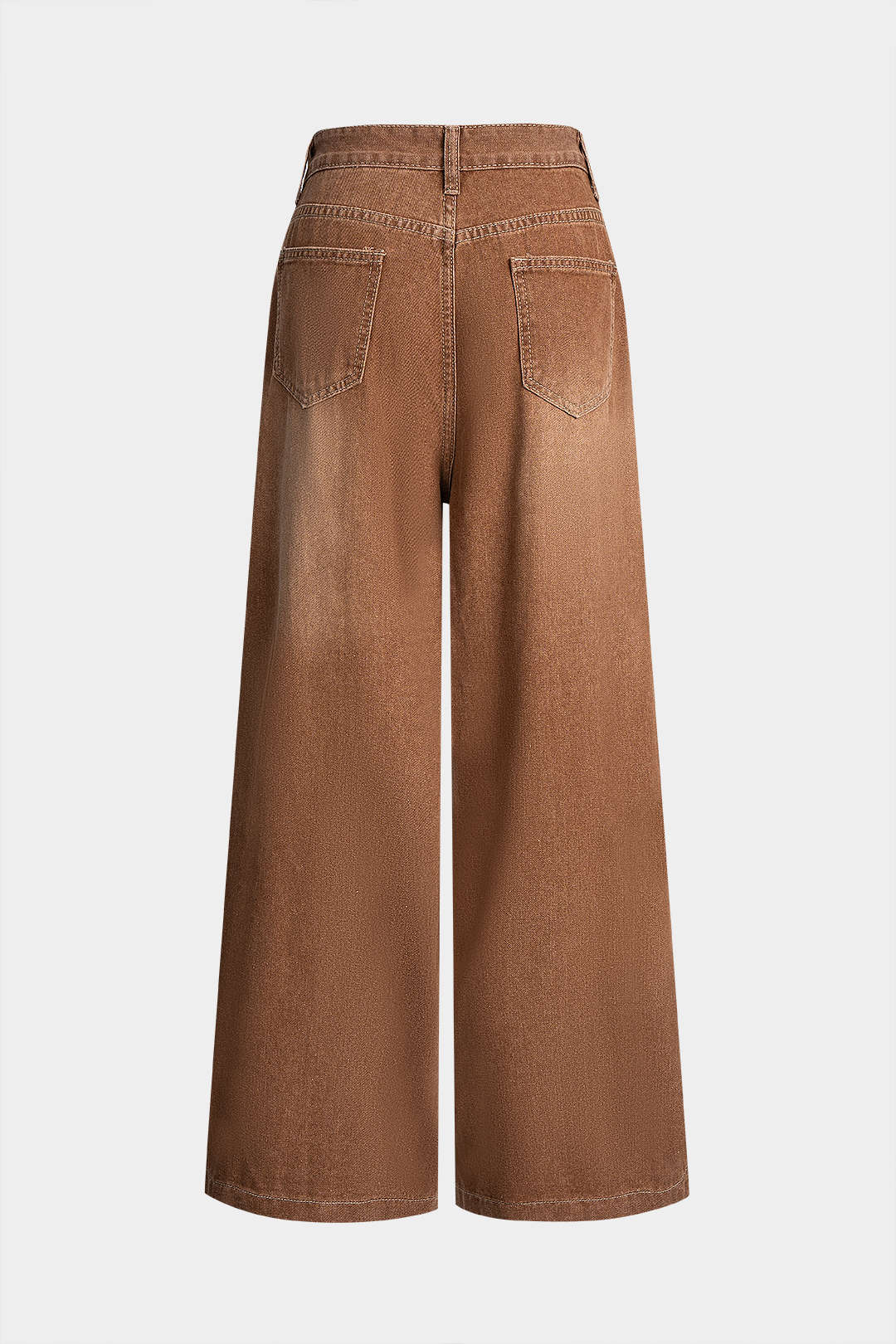 Denim High Waist Wide Leg Jeans - Image 2