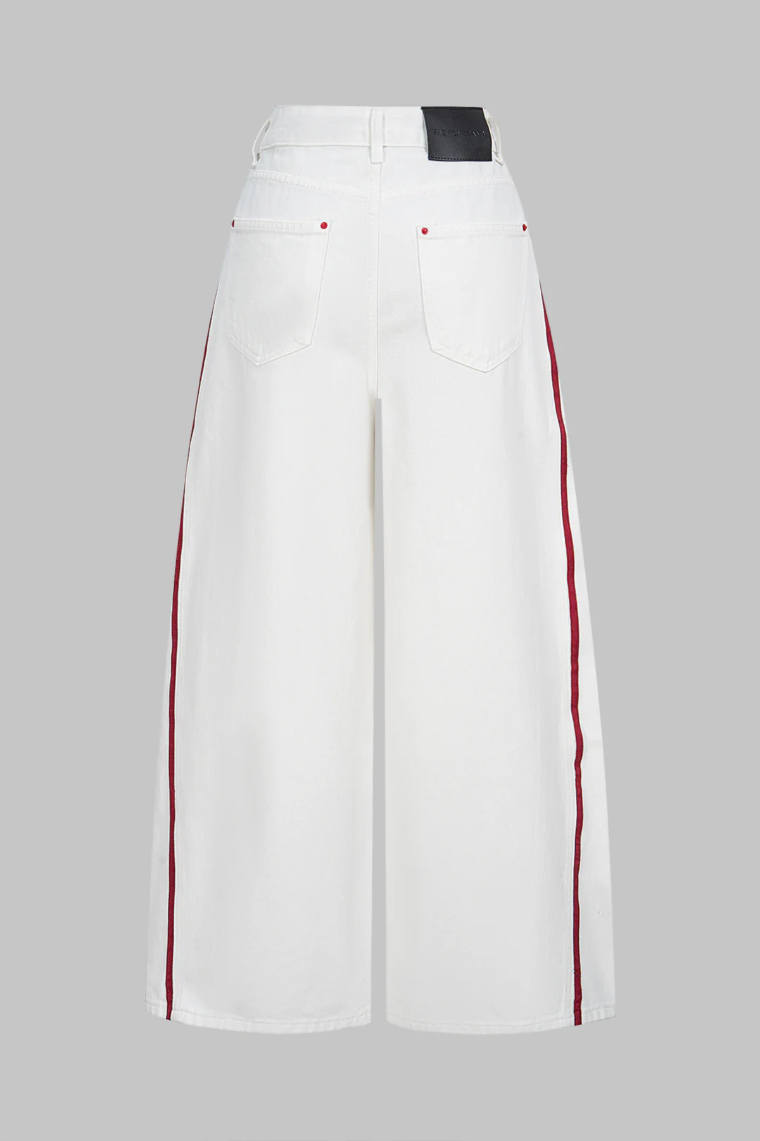 Denim Contrast Pocket High Waist Jeans - Image 2
