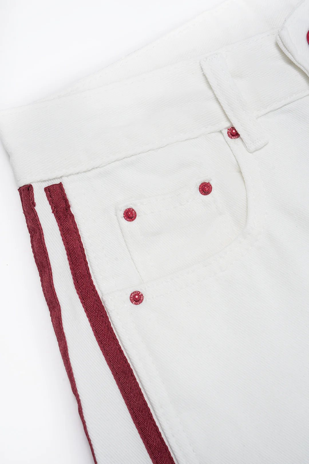 Denim Contrast Pocket High Waist Jeans - Image 3