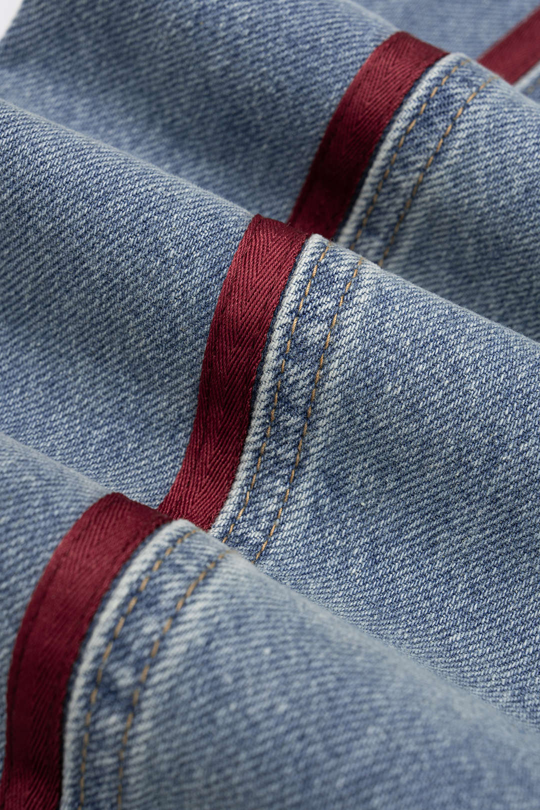 Denim Contrast Pocket High Waist Jeans - Image 8