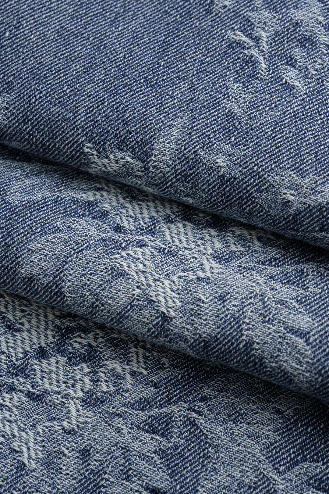 Denim Floral High Waist Wide Leg Jeans - Image 4
