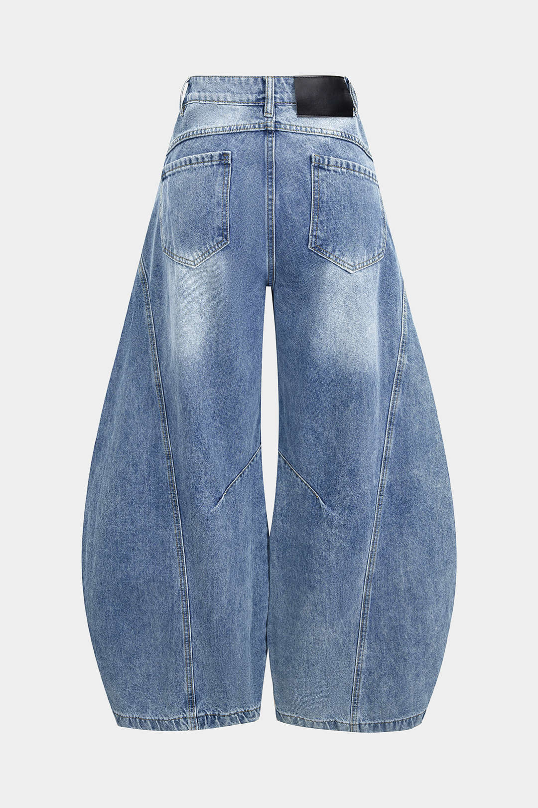Denim Ripped Wide Leg Jeans - Image 2