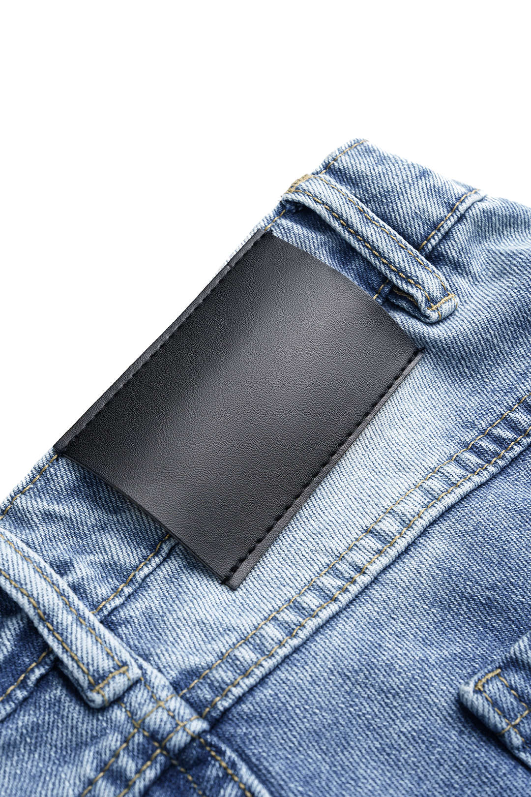 Denim Ripped Wide Leg Jeans - Image 4