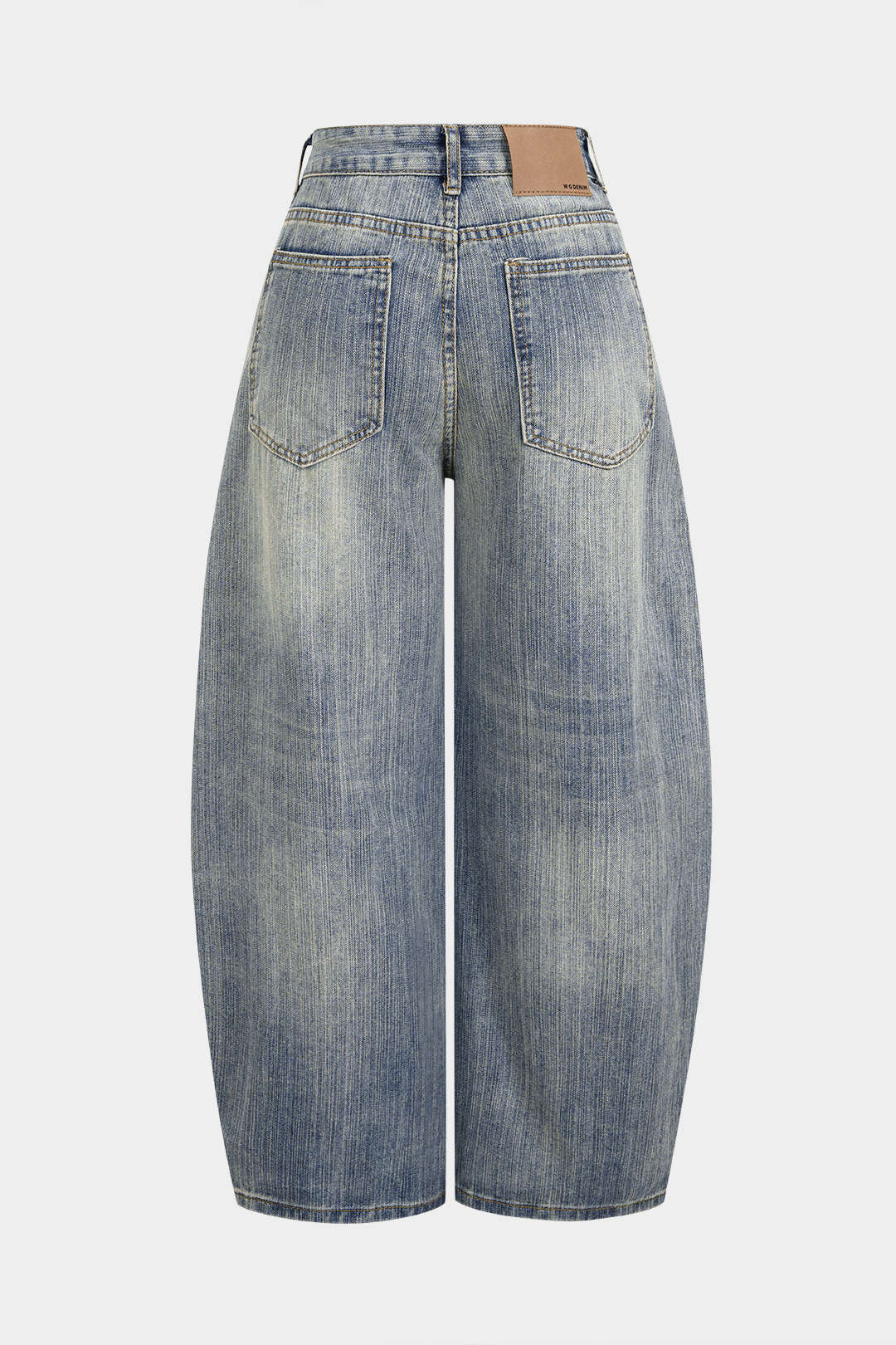 Denim High Waist Wide Leg Jeans - Image 2