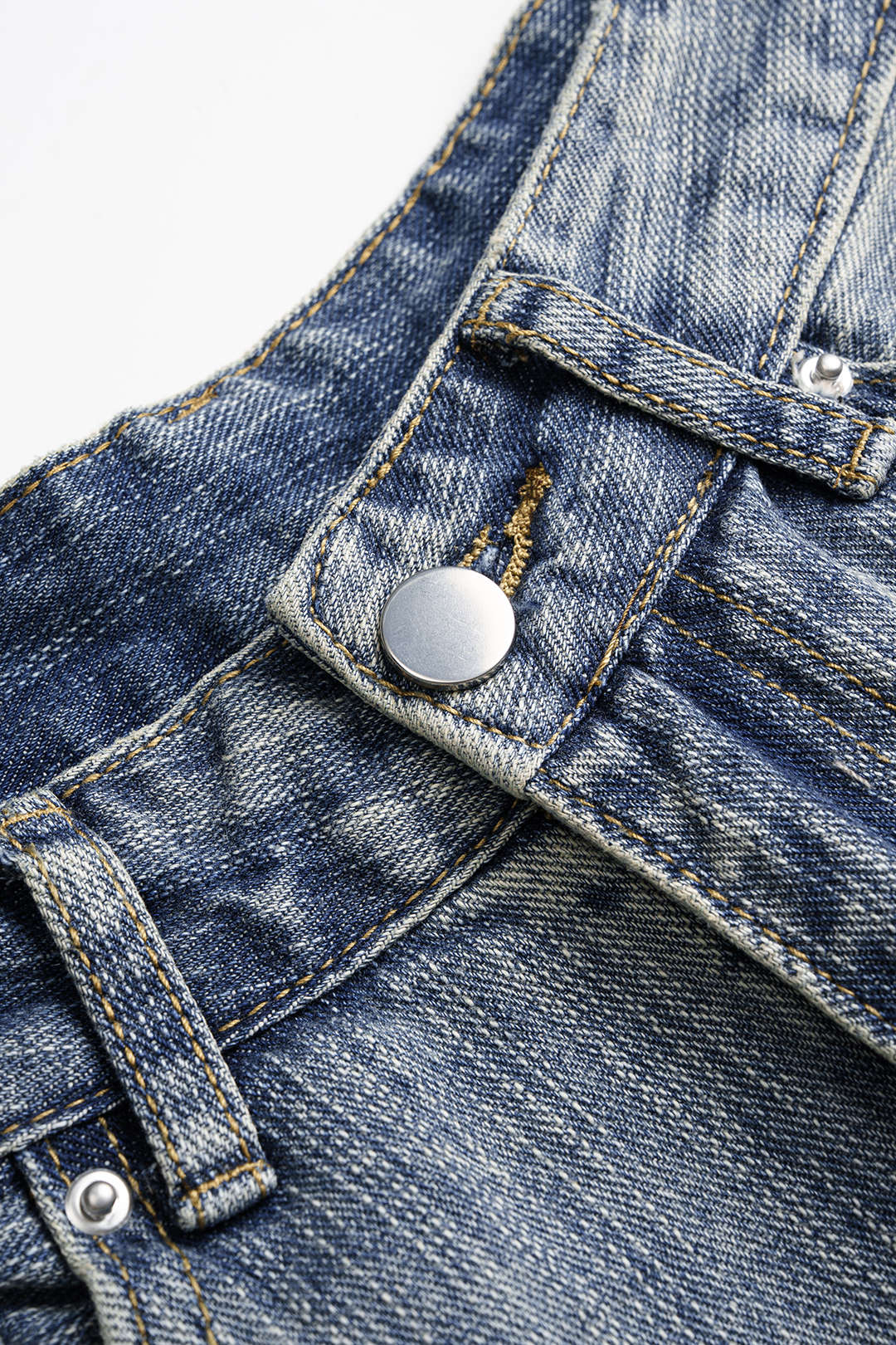 Denim High Waist Wide Leg Jeans - Image 3