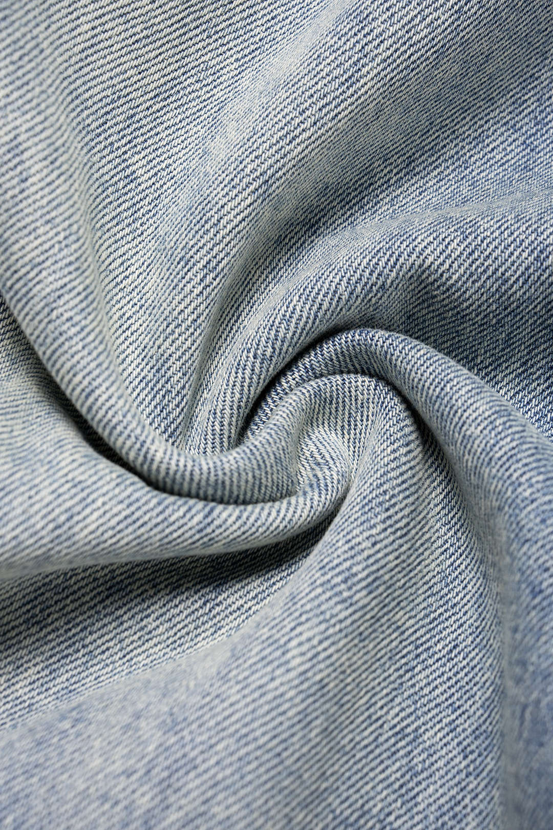 Denim Asymmetrical Pocket Wide Leg Jeans - Image 5