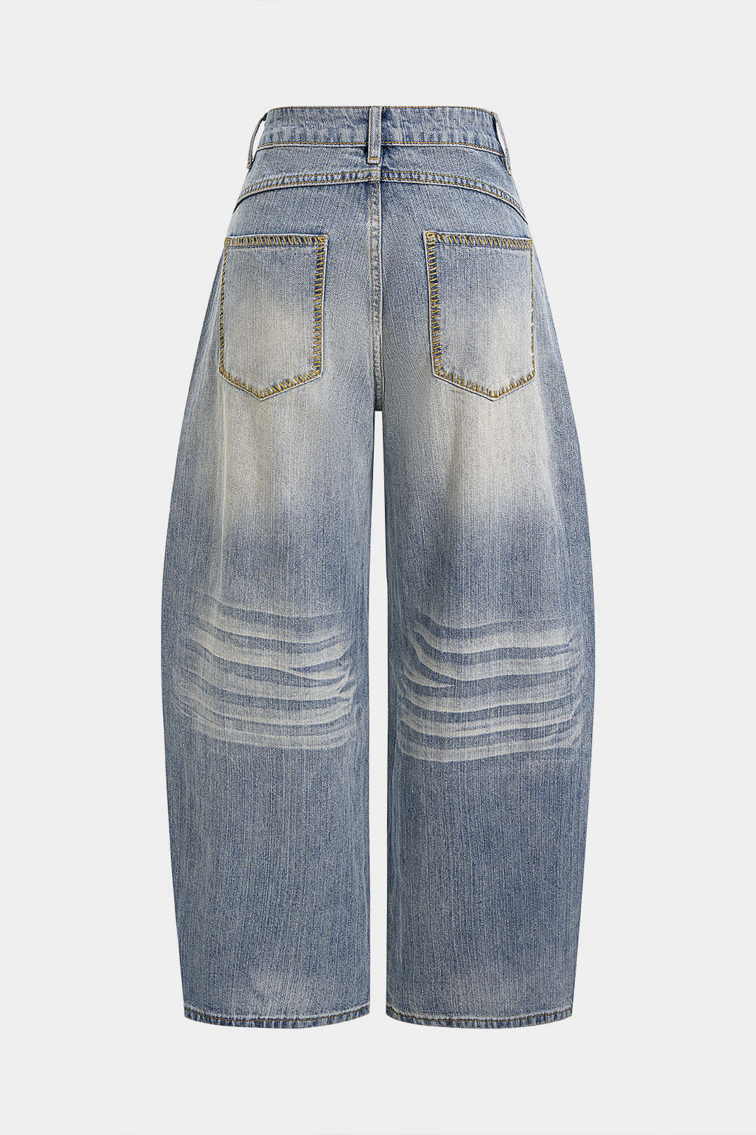 Denim High Waist Wide Leg Jeans - Image 2