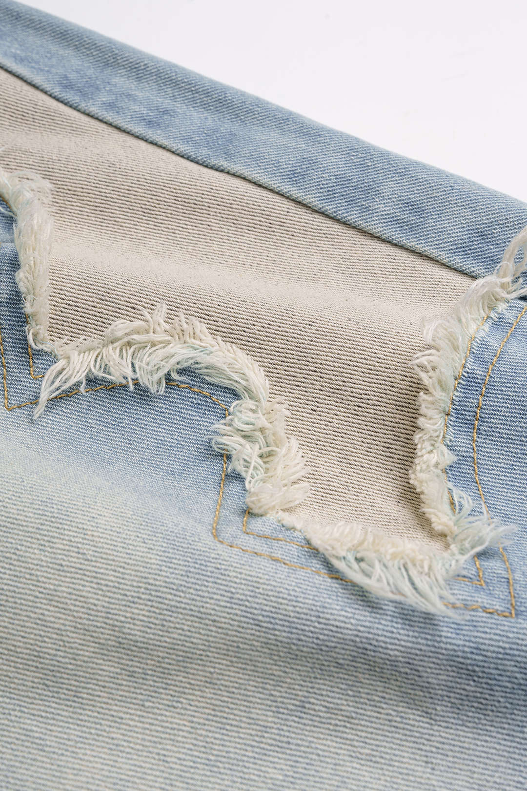 Button Pocket Wide Leg Jeans - Image 3