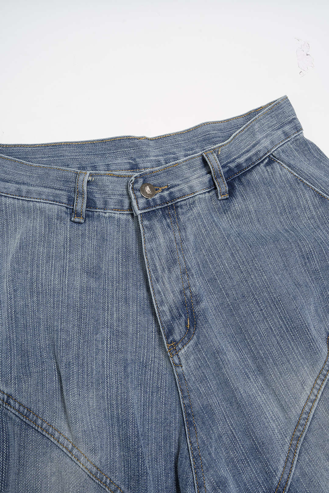 Denim Pocket Wide Leg Jeans - Image 3