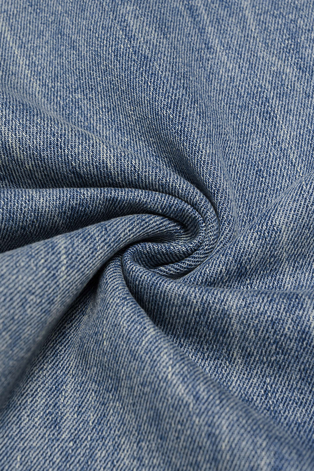 Denim Asymmetrical Wide Leg Jeans - Image 3