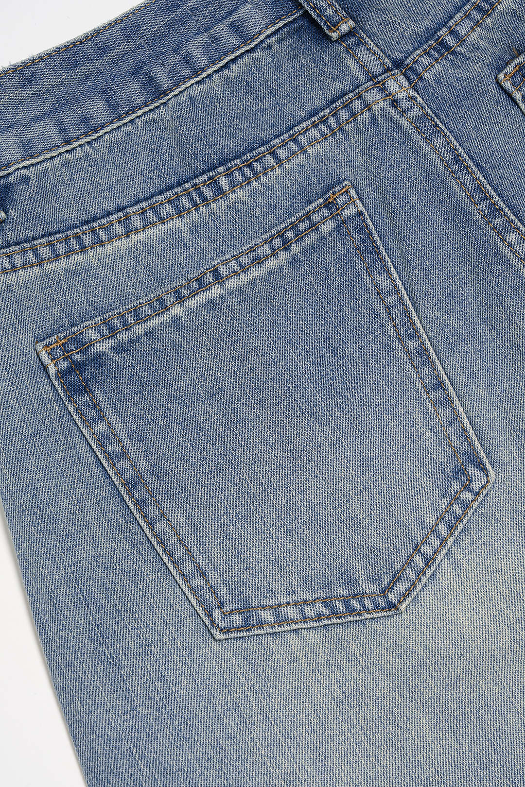 Denim Asymmetrical Wide Leg Jeans - Image 4