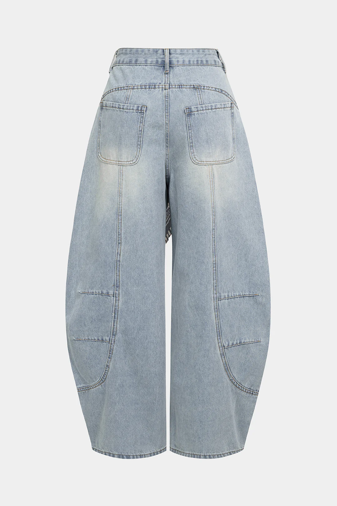 Denim Seamdetail Wide Leg Jeans - Image 2