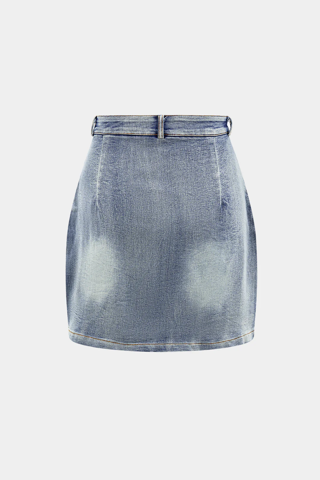 Denim Tie Up Halter And Mini Skirt Set - Image 6