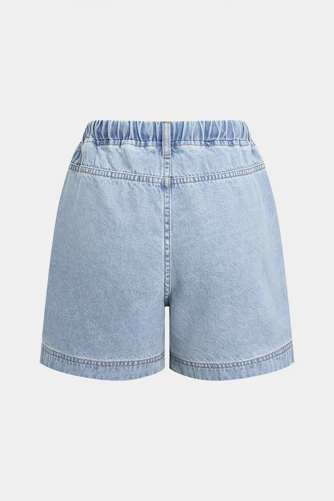 Denim Pocket Tank Top And Drawstring Shorts Set - Image 5