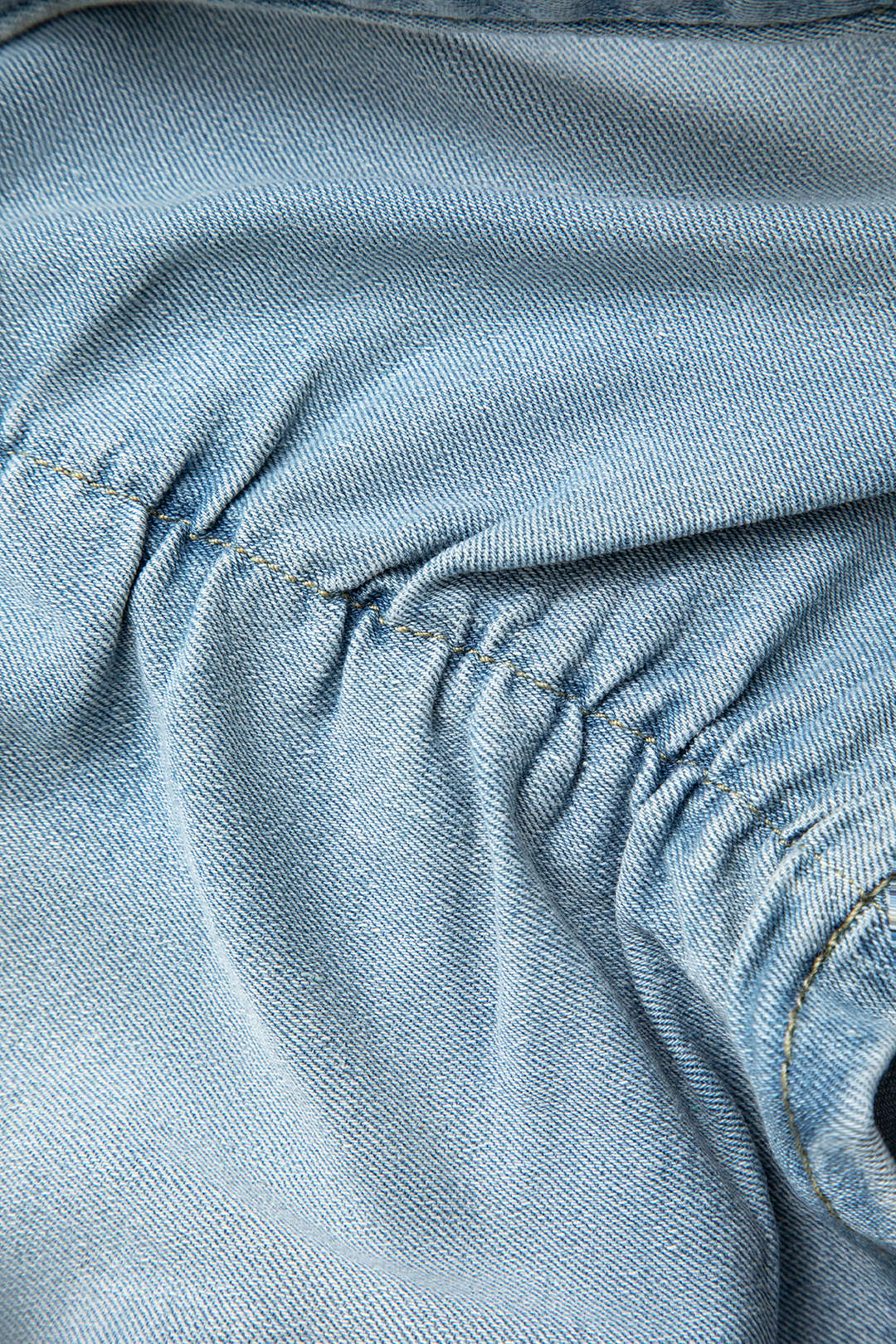 V-waist Buckle Flap Pocket Denim Cargo Skirt - Image 14
