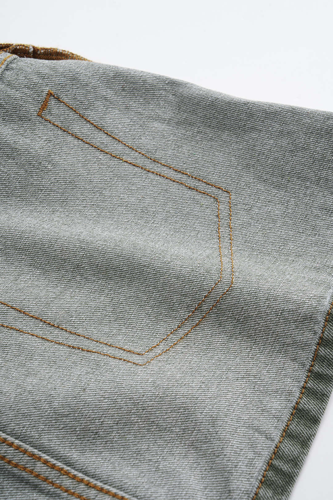 Reversible Denim Pocket Mini Skirt - Image 16